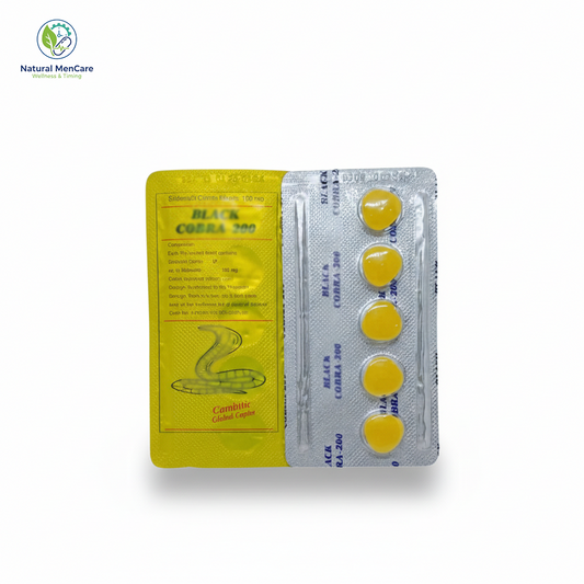 Black Cobr@ 200mg 20x Tablets For Men - Imported Indian