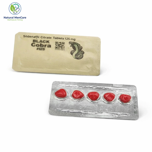Black Cobr@ 125mg 15x Tablets For Men | Combatic Indian